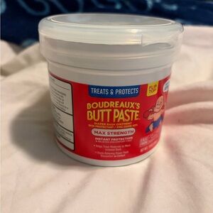 Boudreaux’s Butt Paste Max Strength Diaper Rash Ointment - new 14oz tub jar.